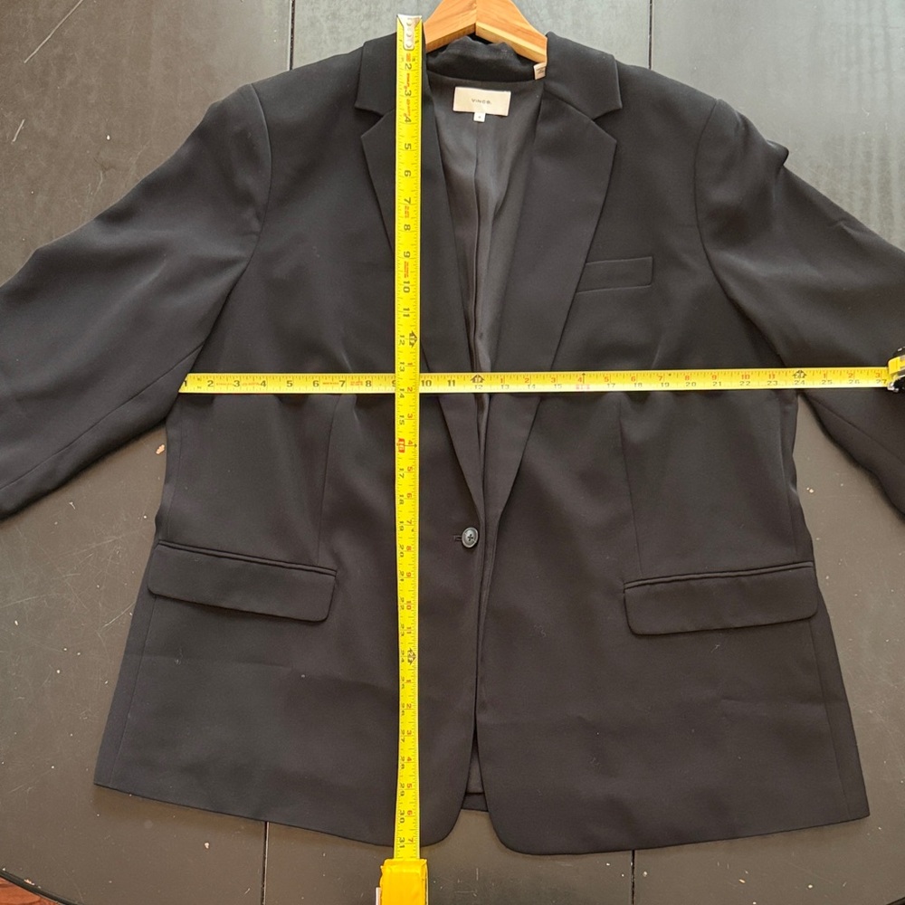 Vince Women's Black Crepe Blazer Size 18 - Picture 11 of 13